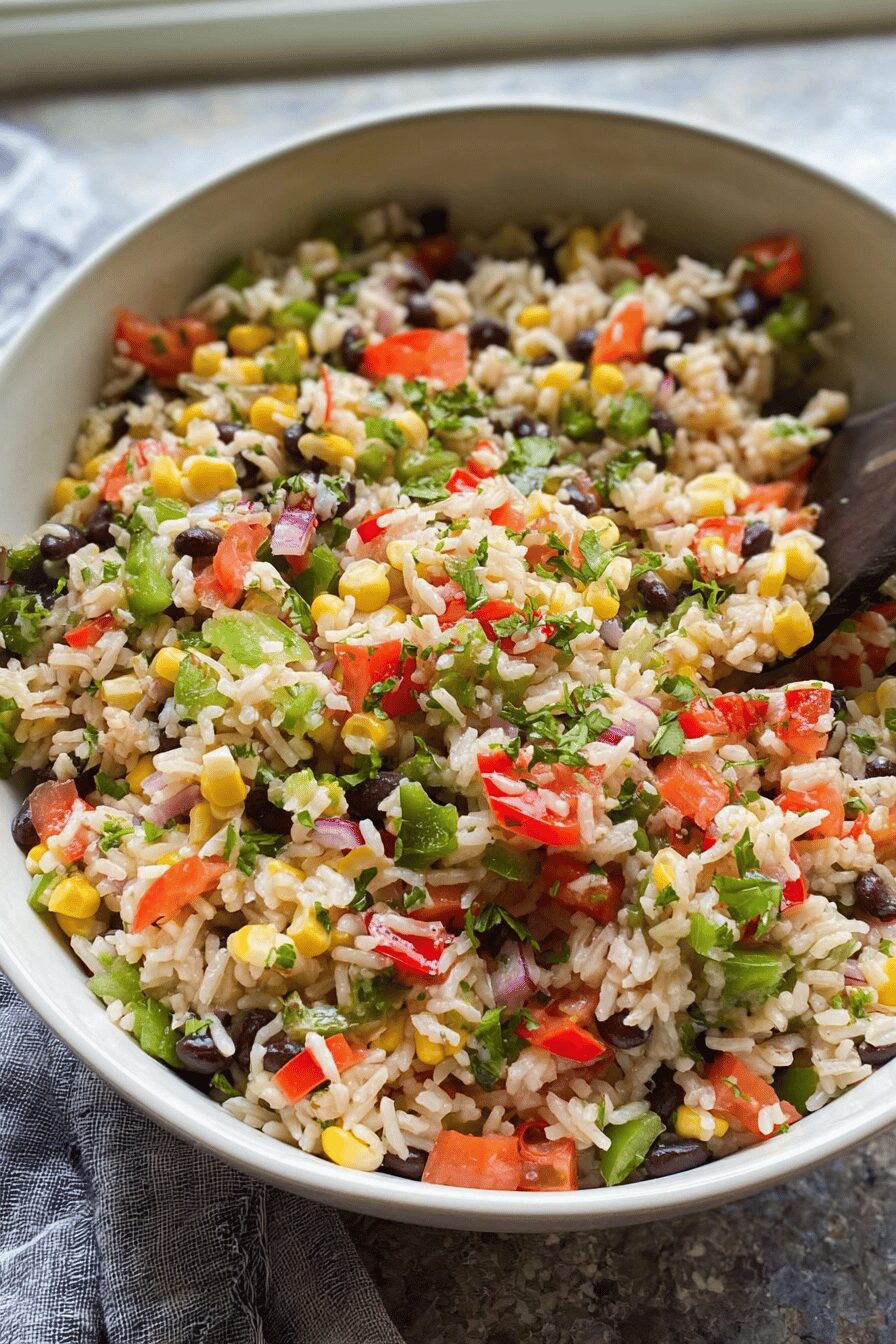 Fiesta Rice Guide: Flavorful Veggies, Black Beans, & Lime Finish
